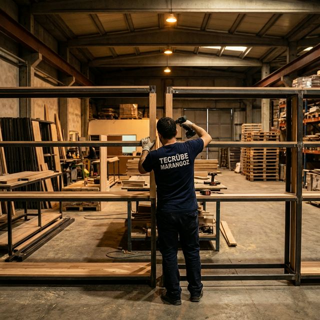 Ağır Hizmet ve Endüstriyel Ahşap Raf Sistemleri